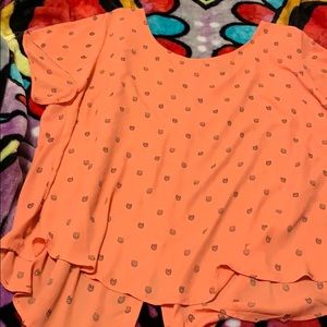 Cute owl print blouse